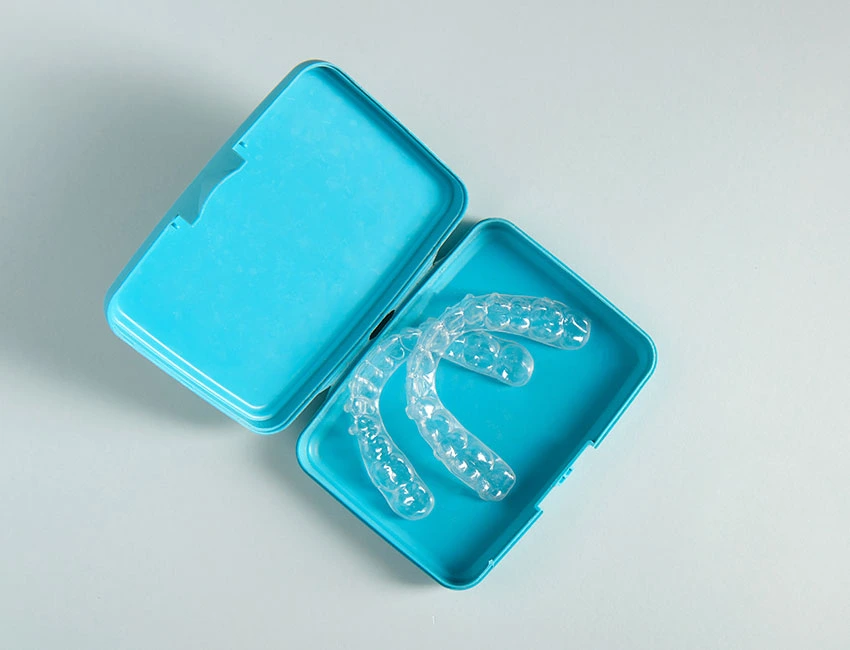 Patients custom mouthguards at The Smile Spa