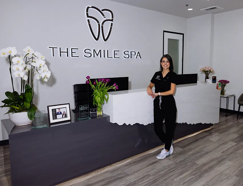 The front desk at The Smile Spa in Agoura Hills, CA